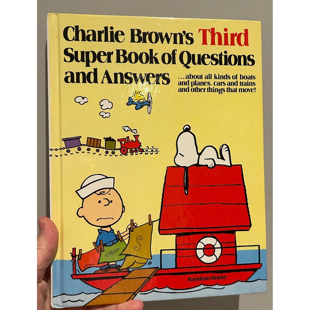 Charlie Brown's Third Super Book of Questions and Answers 1978 Peanuts Hardcover